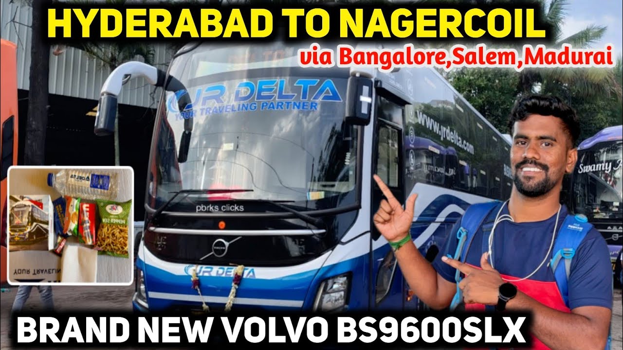 😍Hyderabad To Nagercoil 😍Bus vlog😍 Brand New Volvo BS9600 SLX😇