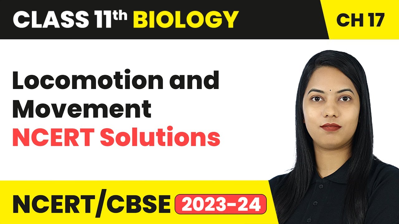 Locomotion and Movement - NCERT Solutions | Class 11 Biology Chapter 17 | CBSE 2024-25