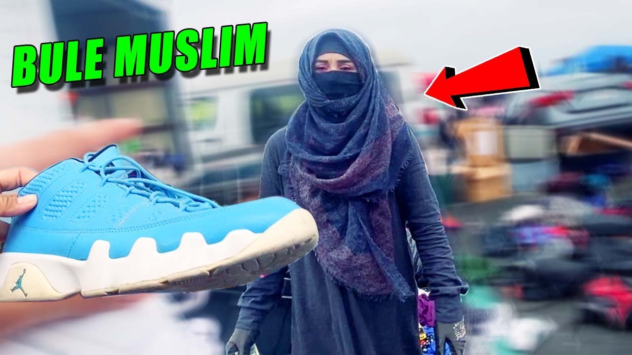 Kaget‼️ Bule Muslim CANTIK Pedagang Sepatu Bekas #BisnisBarangBekas