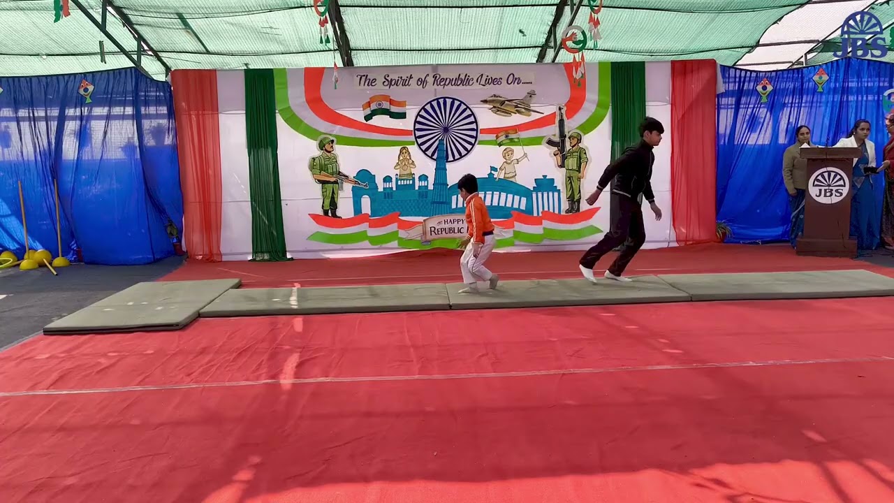 Gymnastic UKG A Republic Day Performance #republicday #education #kidseducation #india #jaihind