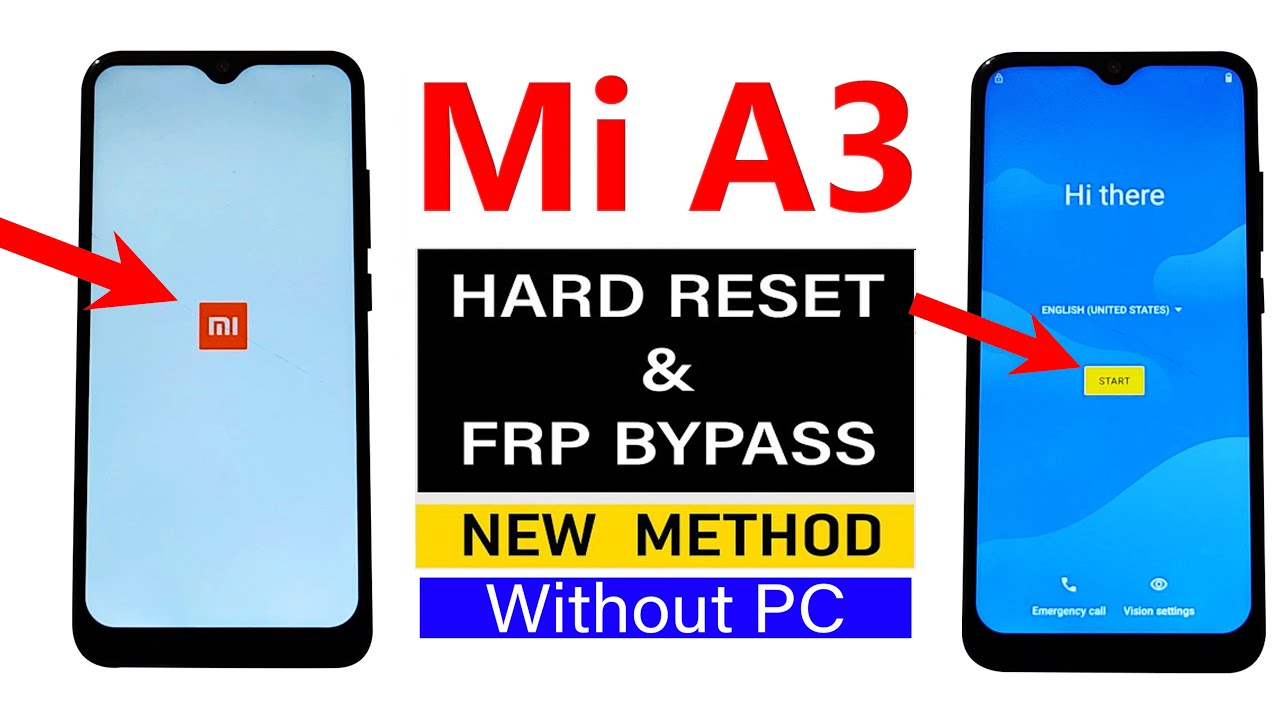 Xiaomi Mi A3 : Hard Reset/FRP Bypass - No Need Computer (100% Working)