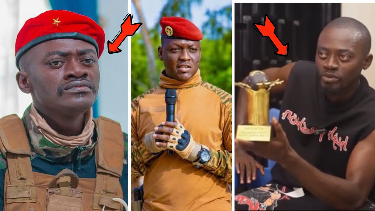 Lilwin Finally Received Award From Bukina Prez Ibrahim Traore,Brag He Is Biggest Actor Ever In Ghana