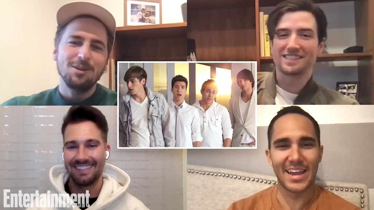 Big Time Rush Reacts To Their 'Worldwide' Music Video 10 Years Later | Entertainment Weekly