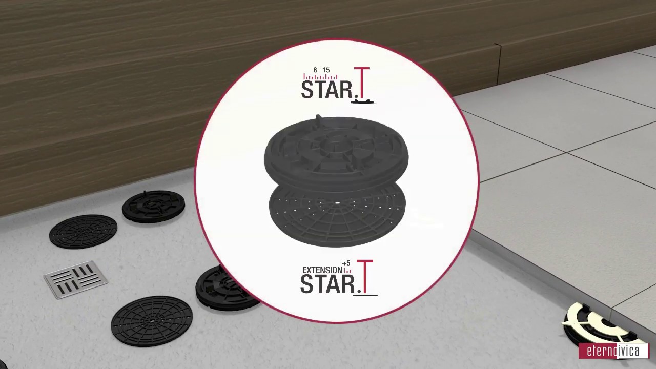 Nurajack Star.T Low-Profile Pedestal
