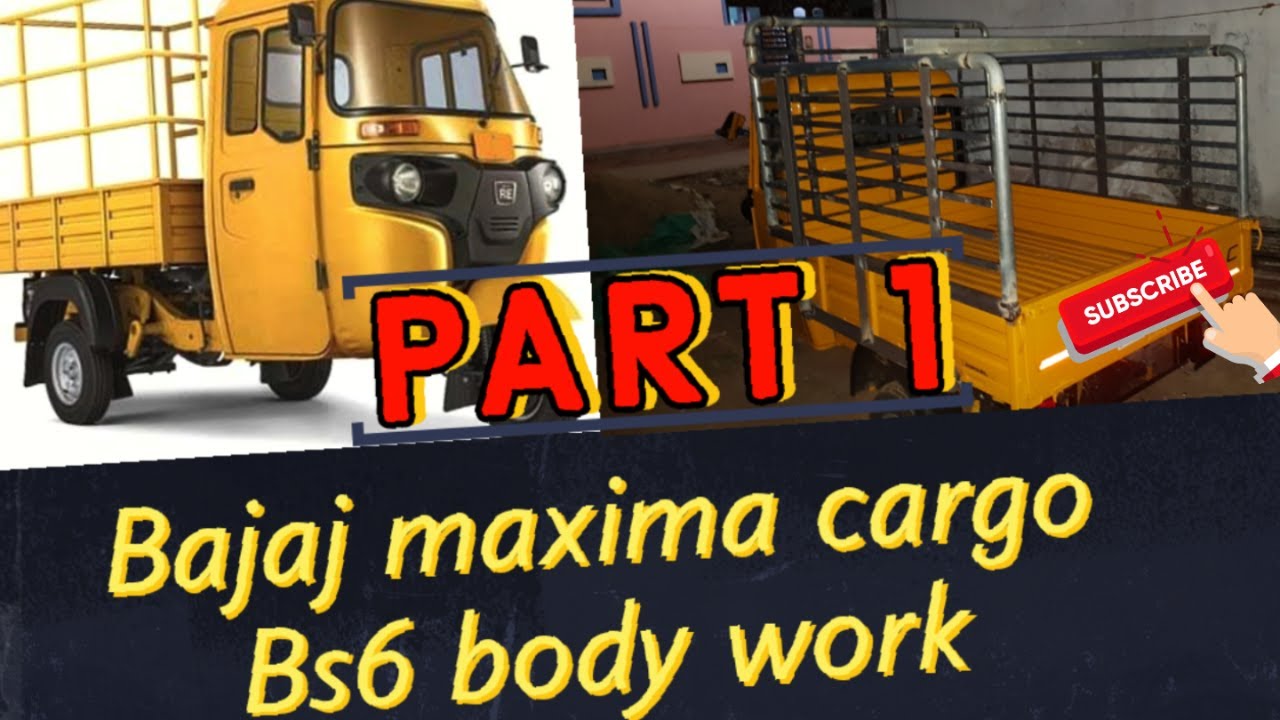 Bajaj maxima cargo Bs6 body Fabrication || body  frame work #Part - 1