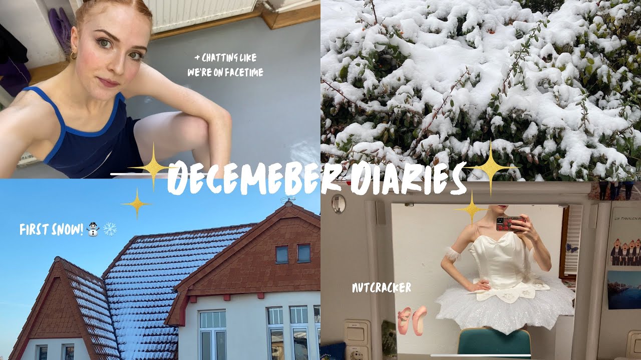 VLOG: nutcracker rehearsals, first snow, getting ready for Christmas! 🎄❄️⛄️🩰