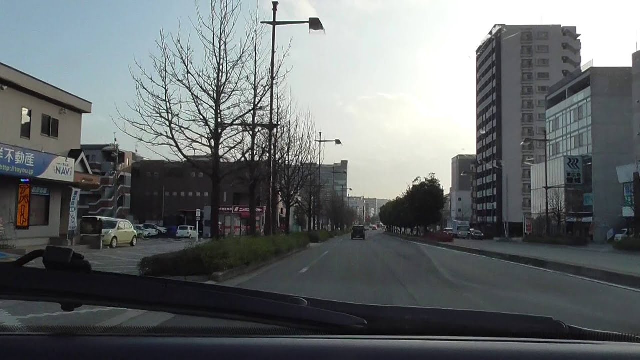 【東広島市車載動画】JR西条駅～マックスバリュー西条御条店