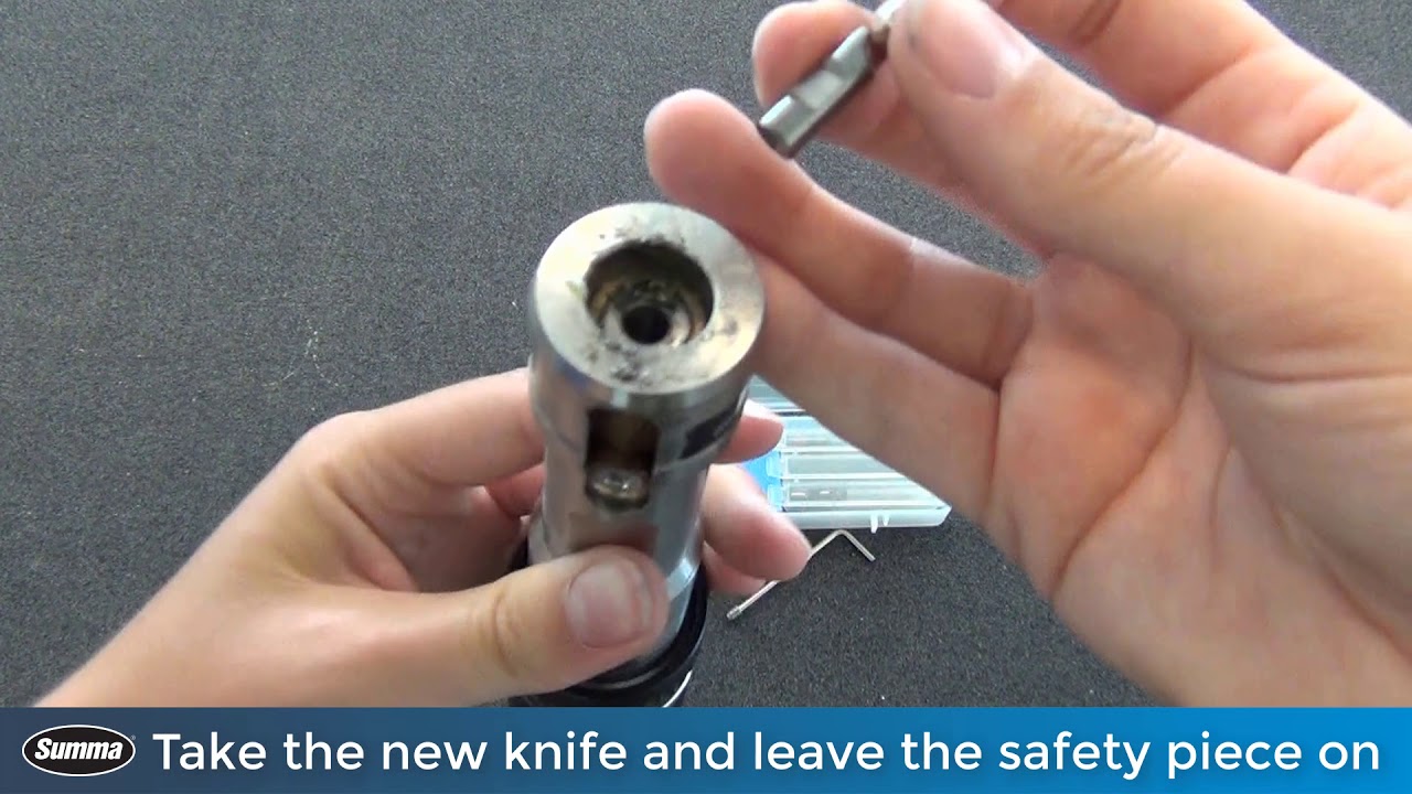 Summa F Series Tutorial: How to replace a POT knife