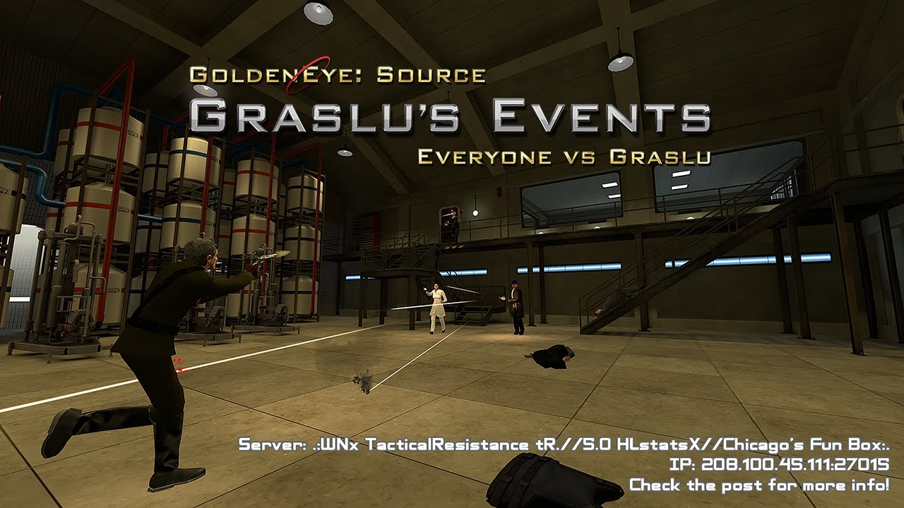 GoldenEye: Source (5.0) - Everyone vs Graslu - 2000 Subscribers Special Day 1