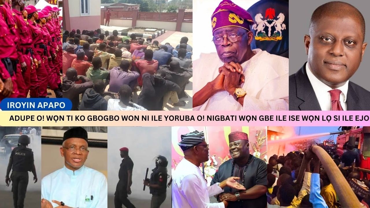 ADUPE O! WỌN TI KO GBOGBO WON NI ILE YORUBA O! NIGBATI WỌN GBE WỌN LỌ SI ILE EJO