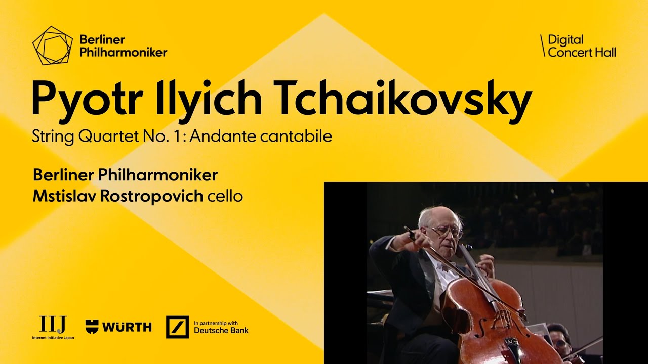 Tchaikovsky: String Quartet No. 1 / Rostropovich · Berliner Philharmoniker