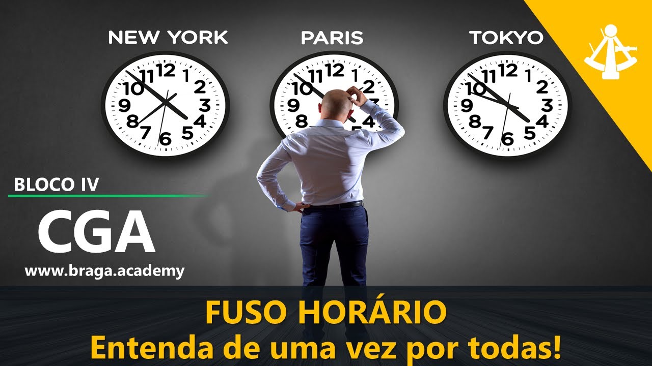 Bloco IV CGA - Fuso horário. (Parte I) Entenda de uma vez por todas!! Estudo dos tempos na aviação.