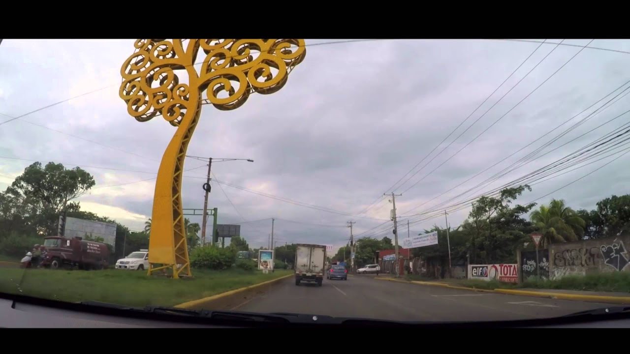 Managua Airport drive to the city. Nicaragua Oct 2015 Part 1/2
