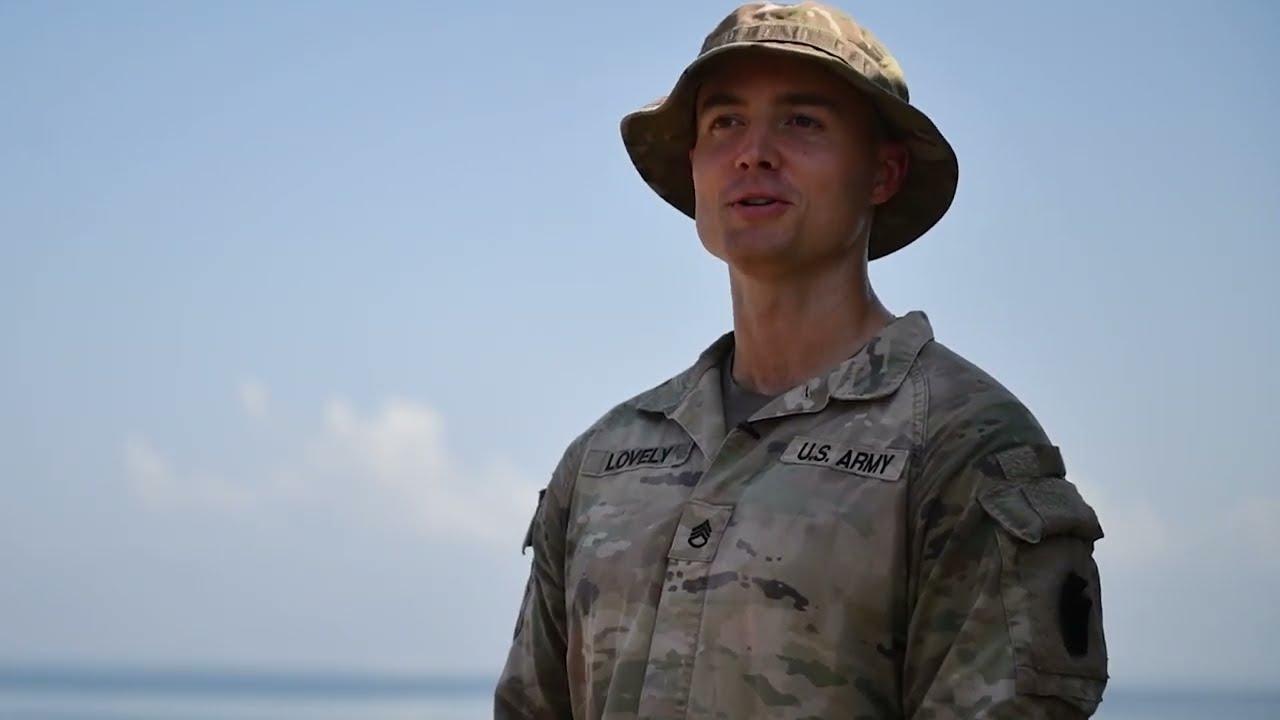 U S  service members complete the French Desert Commando Course