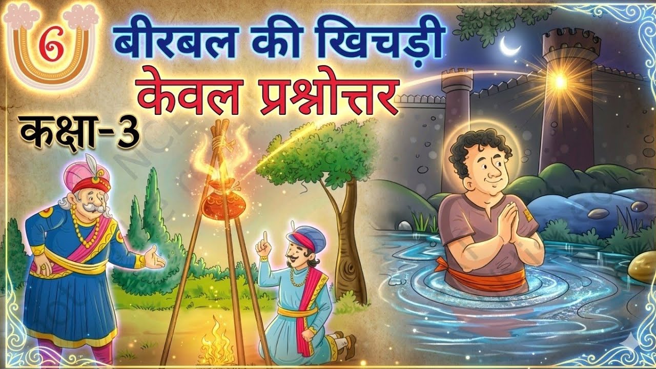 कक्षा 3 हिंदी - बीरबल की खिचड़ी | Akbar Birbal ki Kahani | Kids Educational Stories