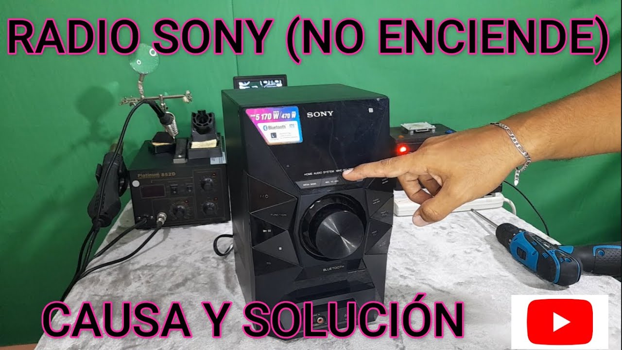 👉RADIO MINI COMPONENTE SONY modelo: MHC-ECL77BT (NO ENCIENDE) FALLA, CAUSA Y SOLUCION👈.