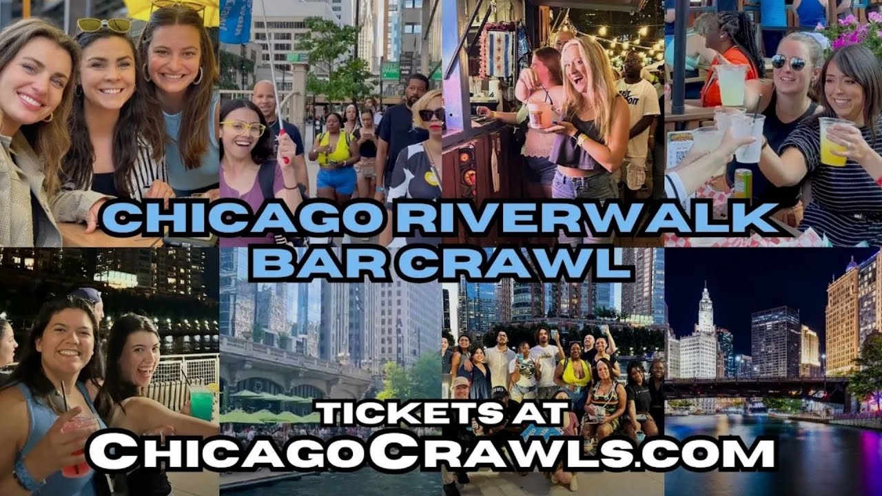Chicago Riverwalk Bar Crawl | Includes 2 Welcome Shots!