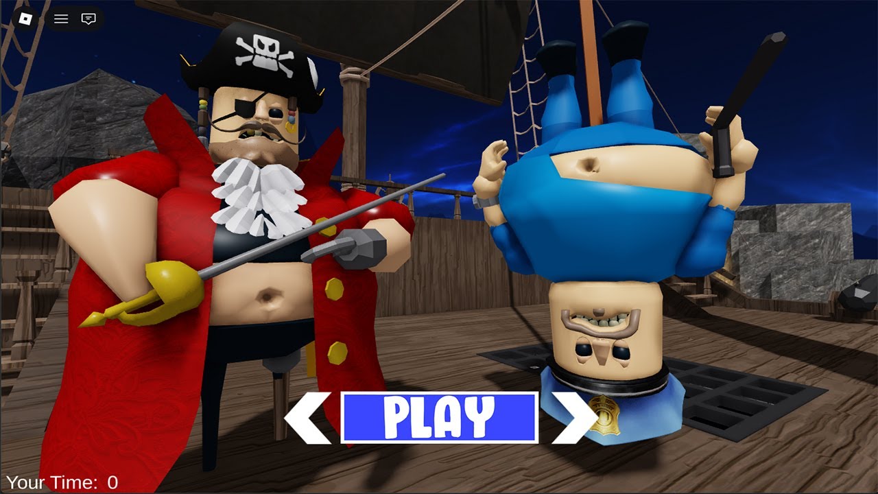 PIRATE BARRY'S PRISON RUN! (OBBY) - POLICE BARRY ESCAPE GOES WRONG?! - ROBLOX #barry #roblox