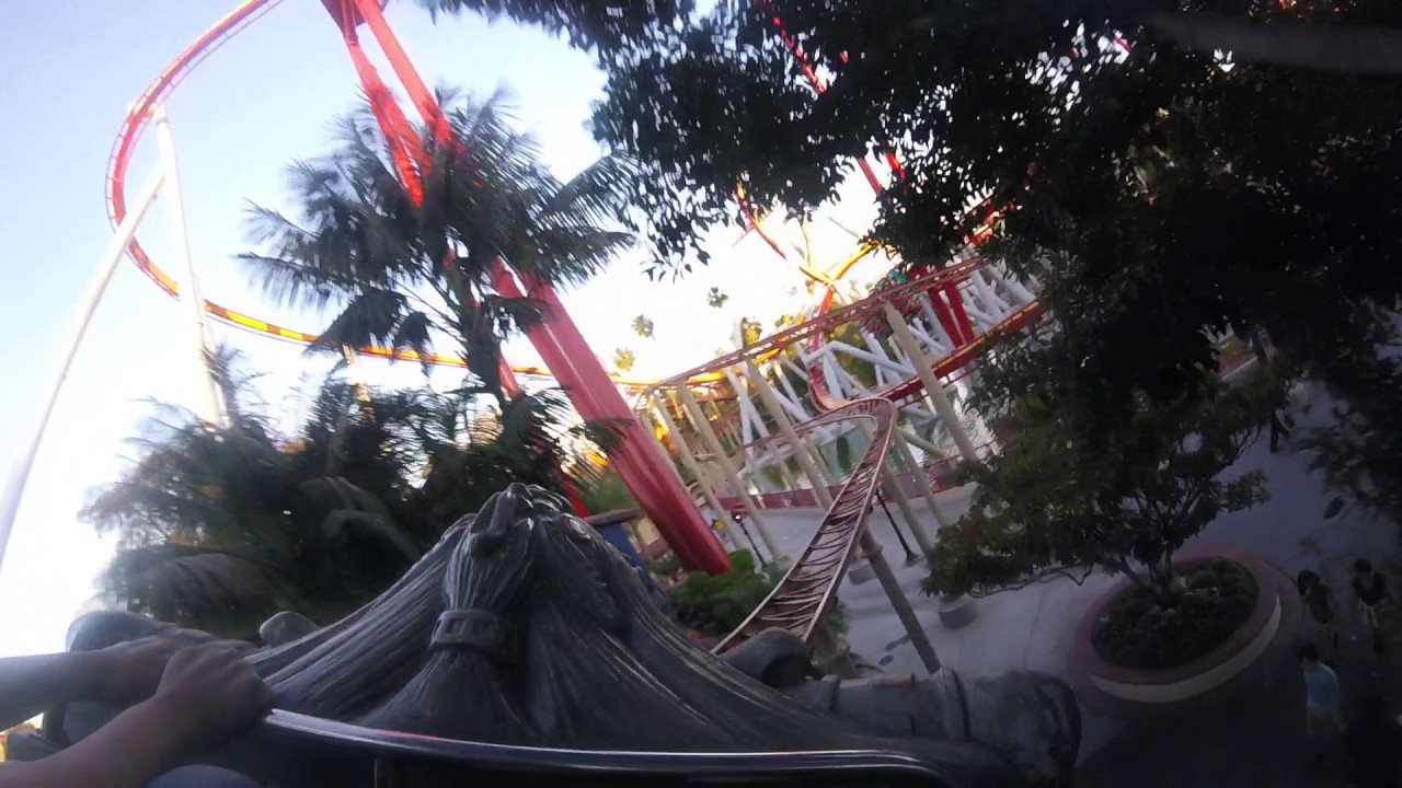 Jaguar! Go pro Front rider POV knotts berry farm