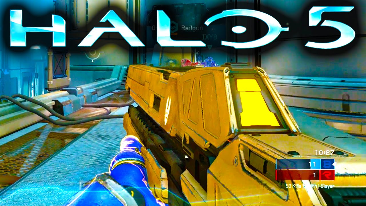 HALO 5 GAMEPLAY | RAILGUN | Slayer on Fathom (Halo 5 Guardians Gameplay)