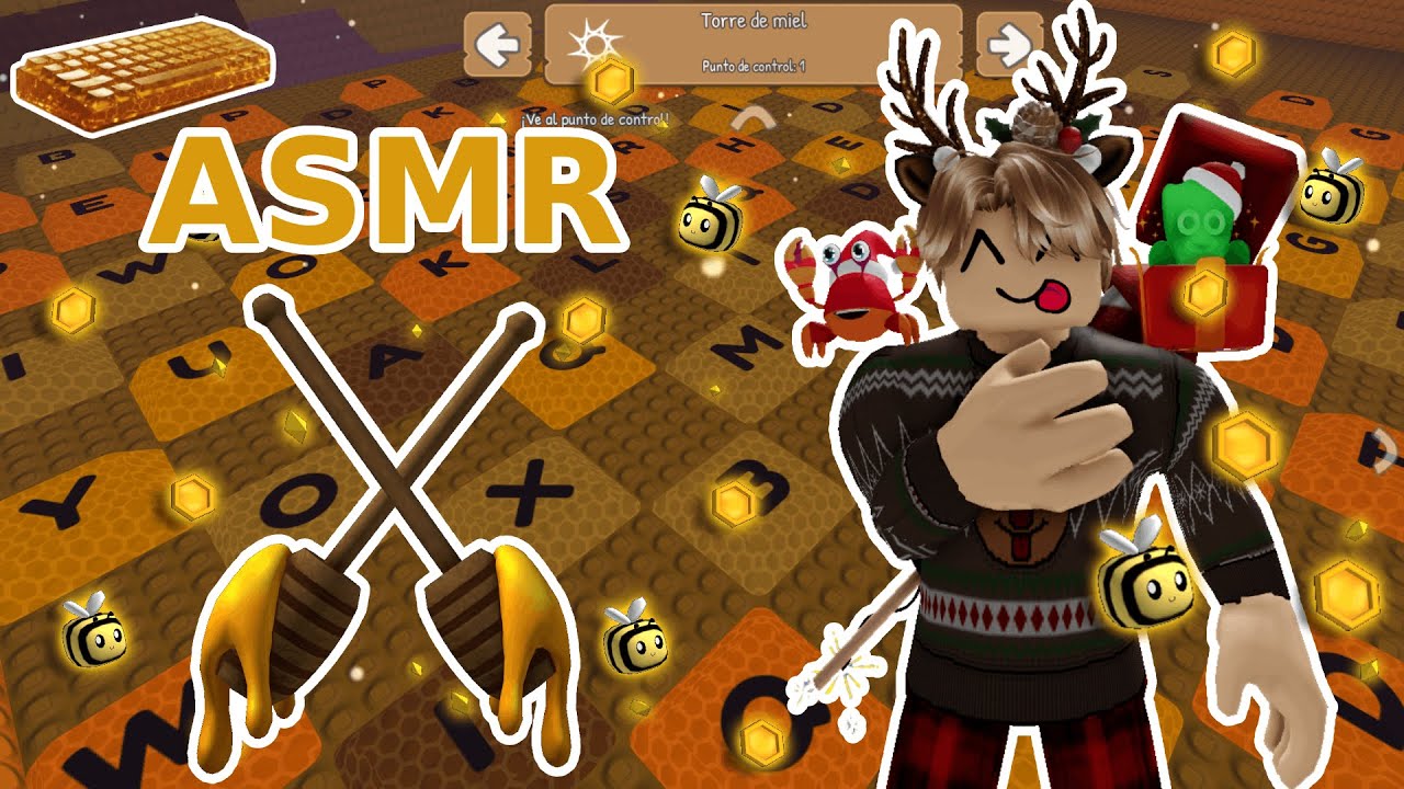 ASMR Sonidos de teclado de miel ⌨️​🍯 ​y chocolate 🍫​​ para dormir en Roblox | Honey Keyboard sounds
