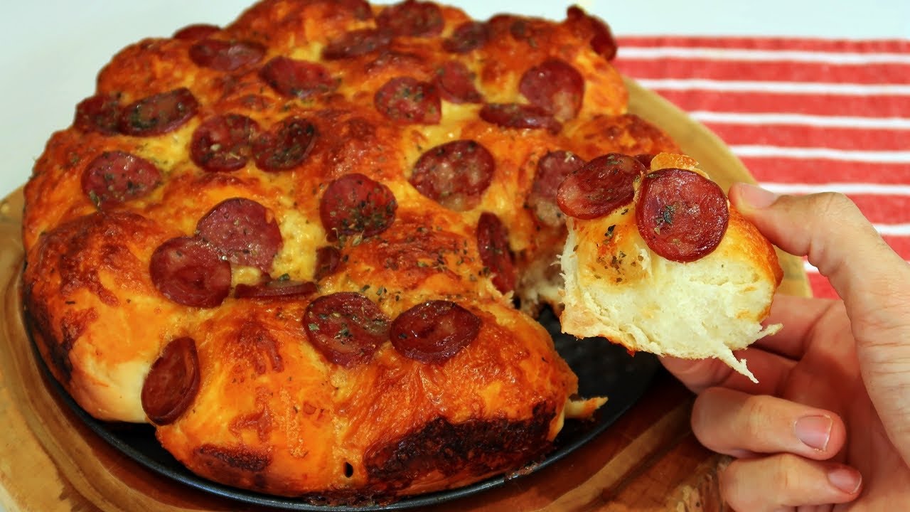 PÃO PIZZA DE CALABRESA | LANCHE FÁCIL E DELICIOSO