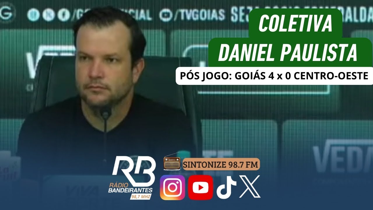 🎙️ Daniel Paulista analisa a vitória do Goiás por 4 a 0 sobre o Centro-Oeste | Campeonato Goiano