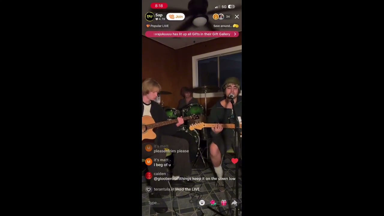 SAP BAND LIVE ON TIKTOK (12/22/25) 