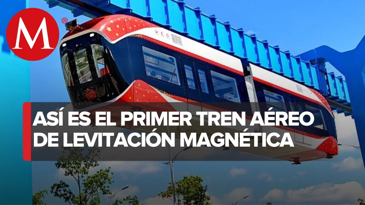 China completa pruebas del primer tren aéreo de levitación magnética del mundo