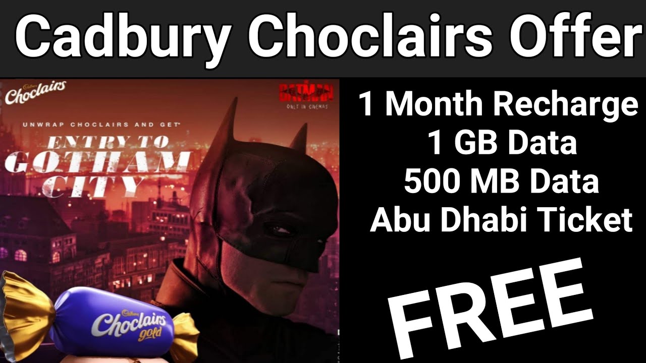Choclairs offer | Jio Batman offer | jio Data free | Enter to Gotham City | jio recharge free.