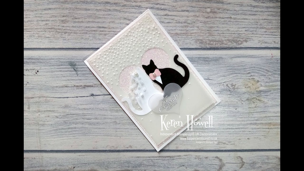 Stampin' Up! Kitty-cat wedding card