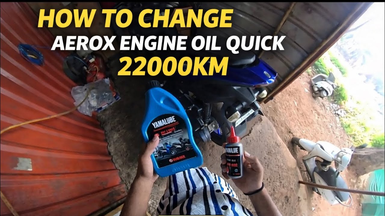 How to change Yamaha Aerox 155 engine oil quick 22000km