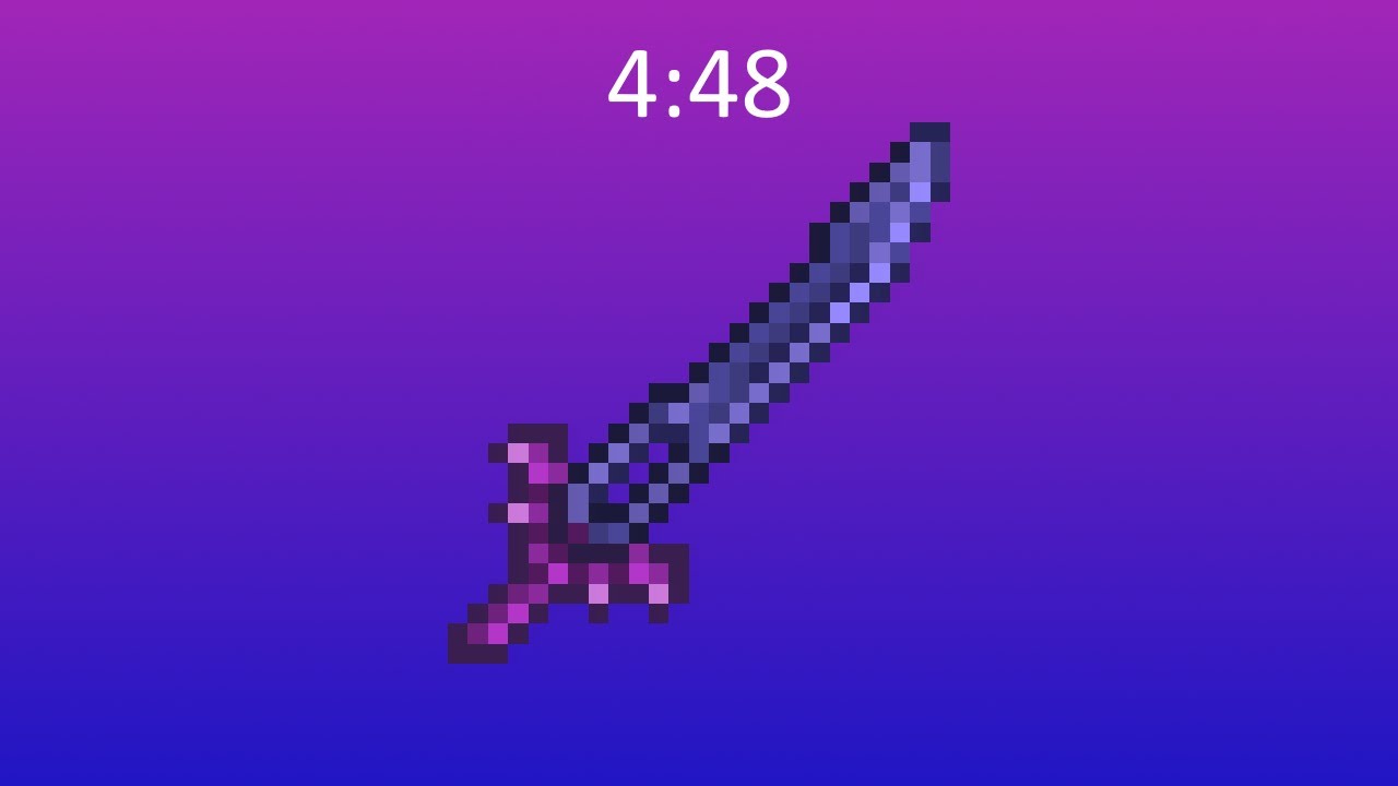 [FWR] Night's Edge% 4m 48s | Terraria Speedrun