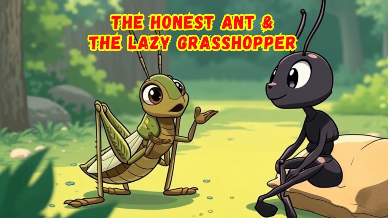 The Honest Ant & the Lazy Grasshopper 🐜🦗 | Panchatantra Moral Story for Kids | Animated Cartoon