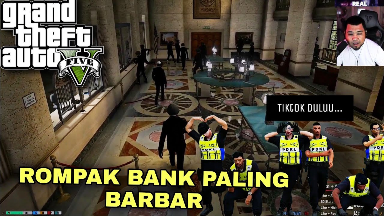 🔴 GTA V | Chiko Rompak Bank Paling BarBar