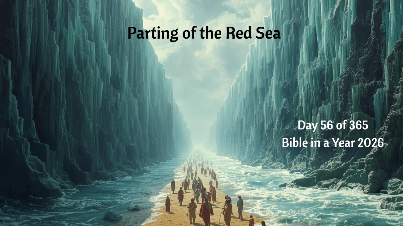Jesus liberates and elevates a woman | God parts the Red Sea ... both miraculous (for the time)
