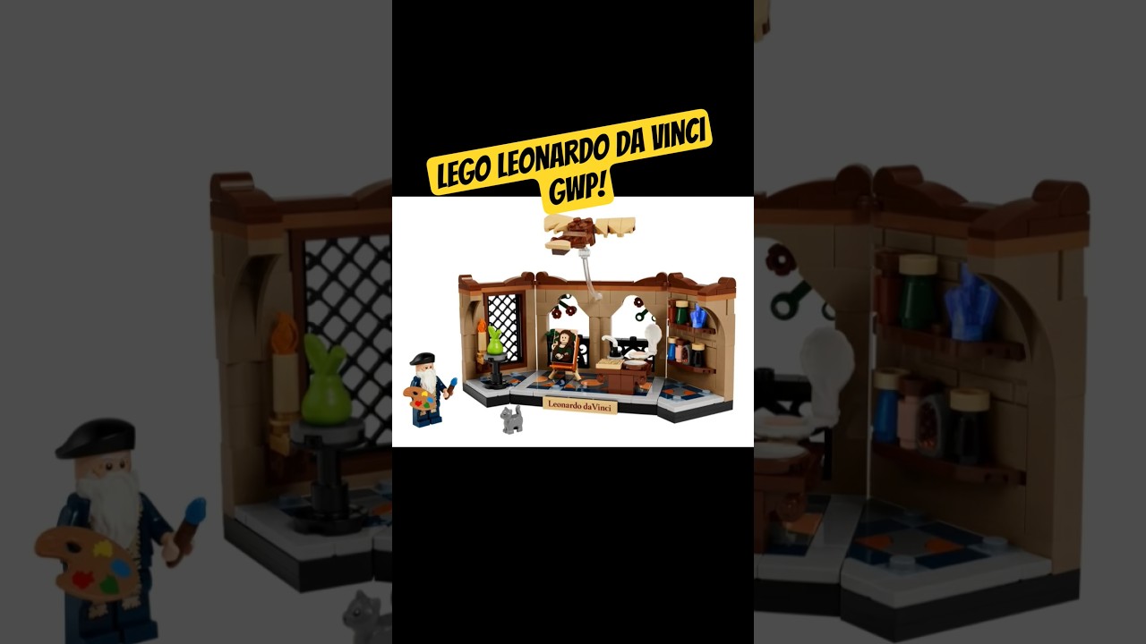 LEGO 40902 Tribute to Leonardo da Vinci #lego #gwp #leonardodavinci #davinci #tribute #fyp #viral