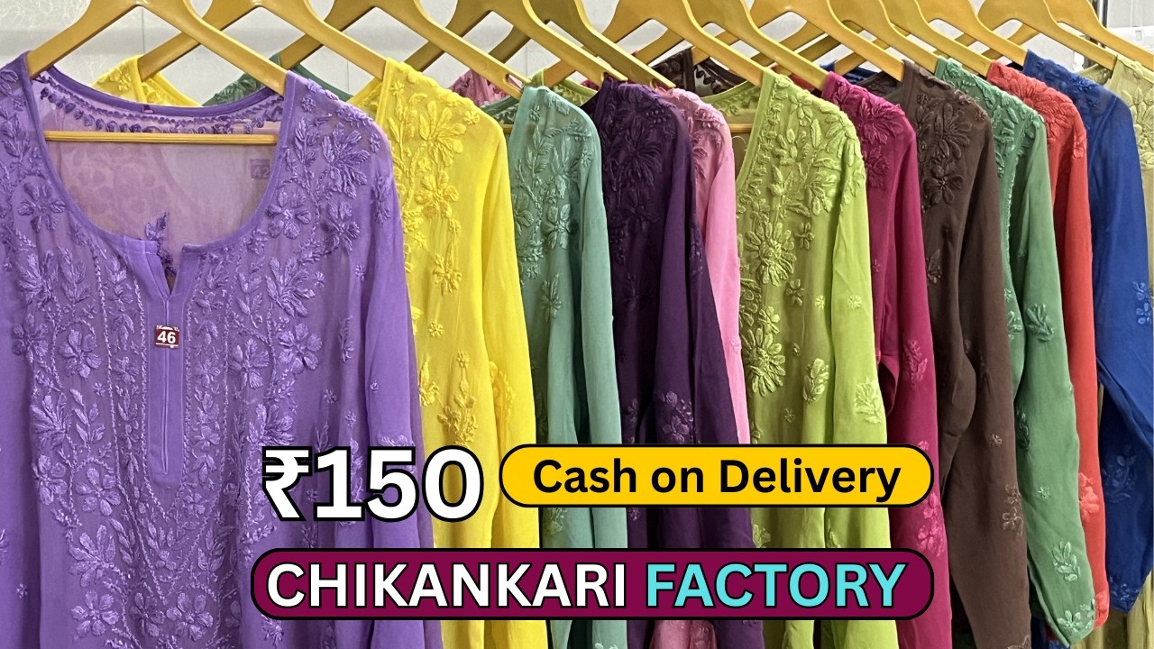 Beautiful Pure Chikankari Kurti at Wholesale Price 