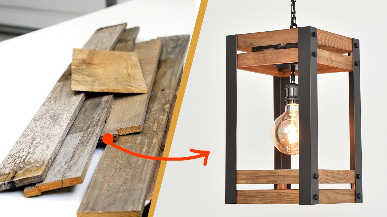 Turn Old Pallets Into an Amazing Pendant Light
