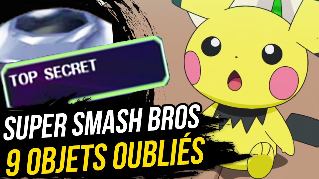 9 OBJETS OUBLI&Eacute;S de SUPER SMASH BROS