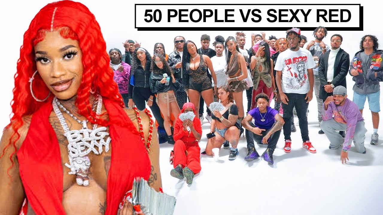 50 человек против 1 рэпера: SEXY RED
