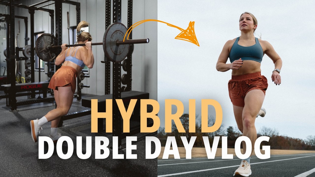 HYROX Double Day Vlog: Leg Workout + Running Training