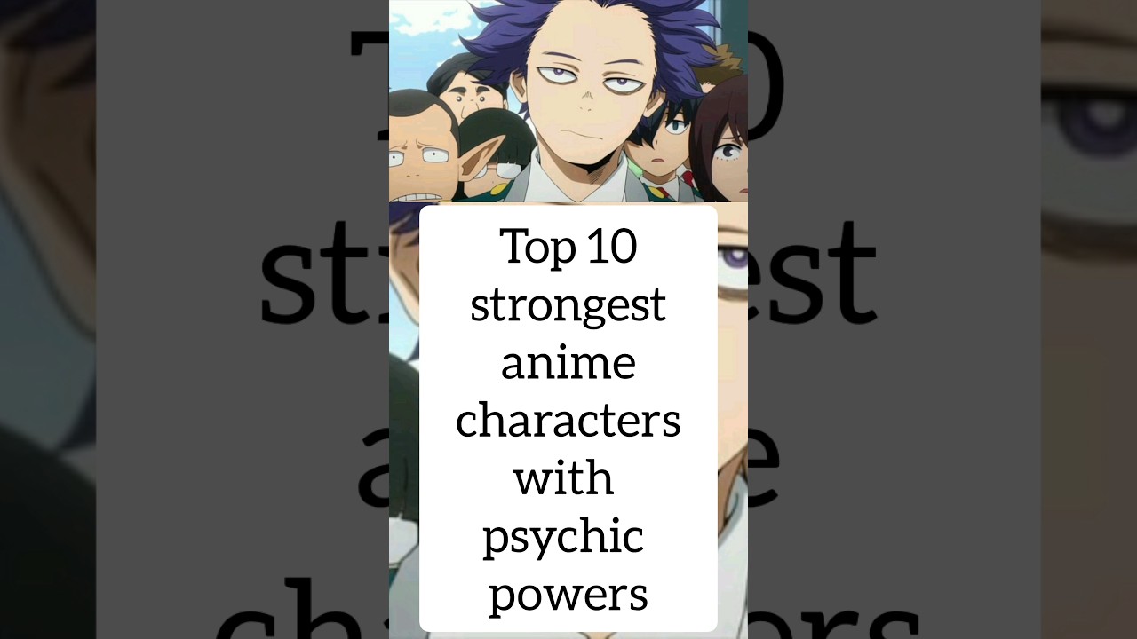 Top 10 Strongest Anime Character's With Psychic power #bleach #anime #bankai #movie