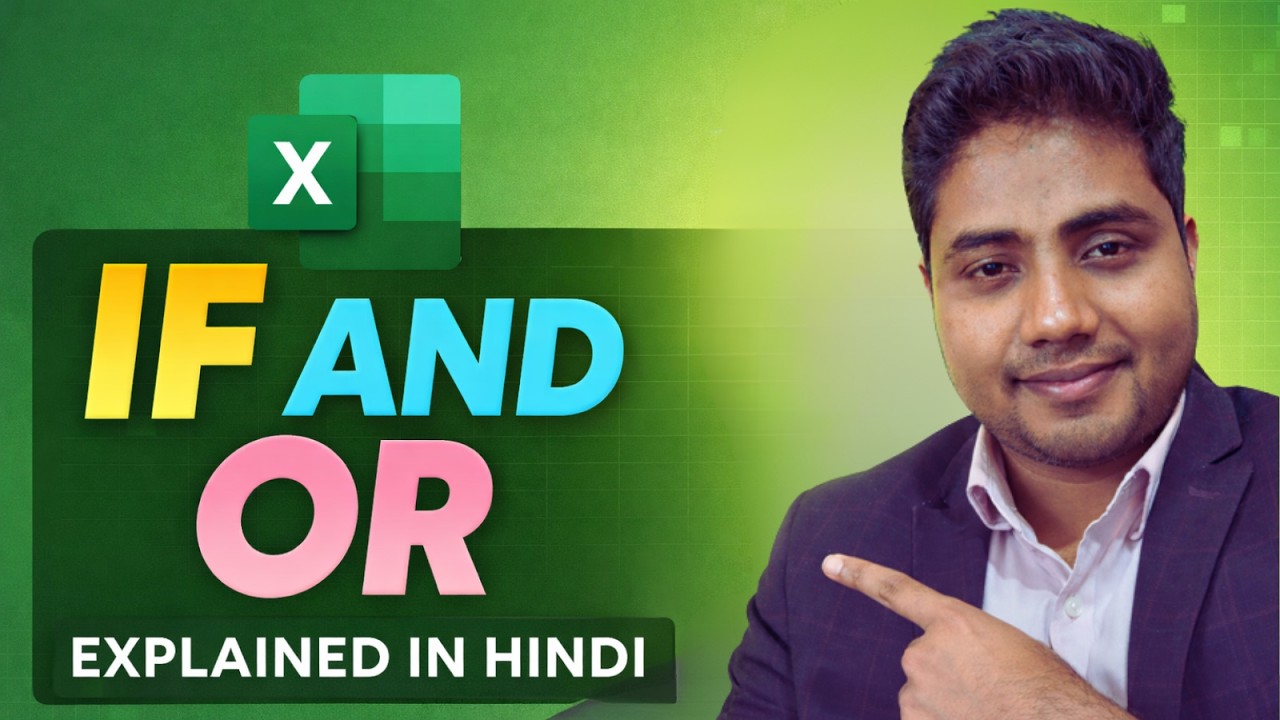 Excel IF, AND, OR Function Full Logic Explained 😱 | Beginner to Advanced | Hindi Tutorial