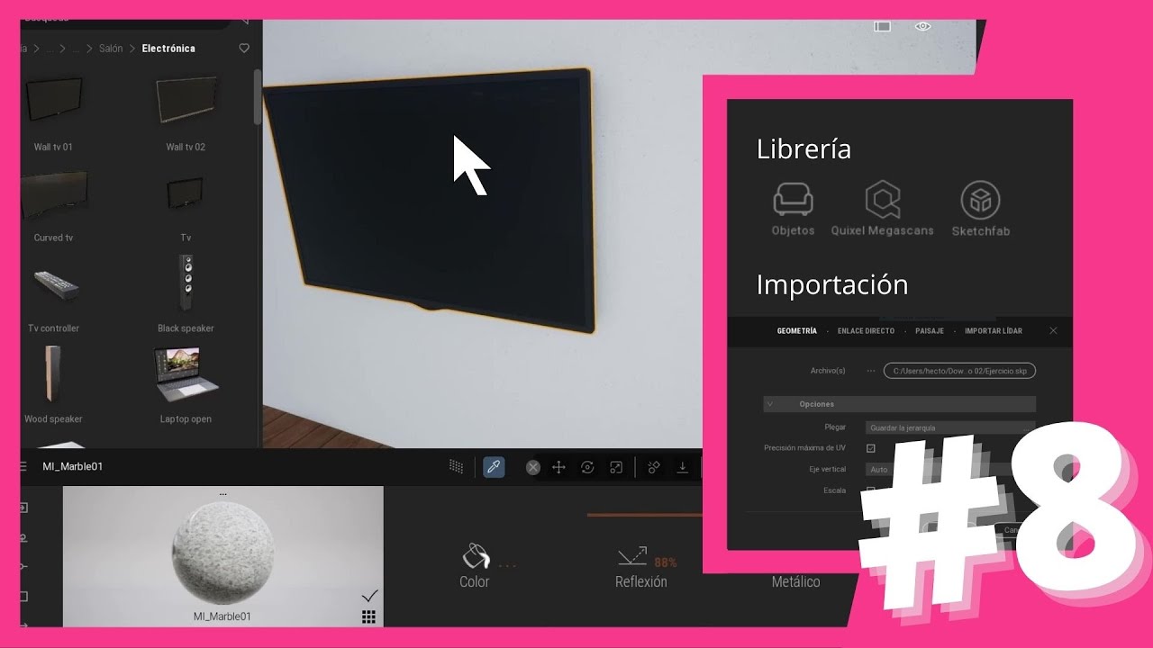 INSERTANDO OBJETOS DE SKETCHFAB, QUIXEL... EN TWINMOTION | #CLIP 8 CON JESÚS SOMOZA