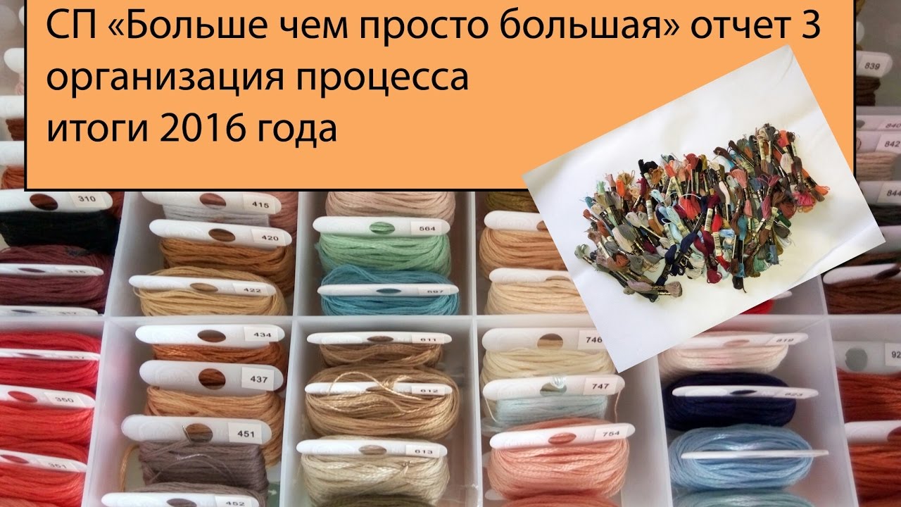 СП “Больше чем просто большая” отчет 3  Организация процесса  Итоги 2016 года