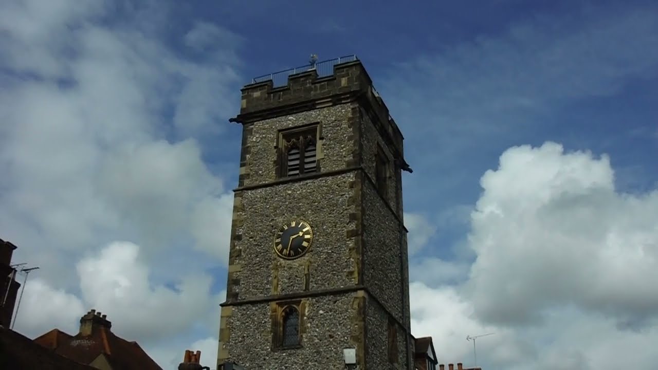 Around St. Albans Clock Tower, Medieval Architecture, St. Albans, England, UK