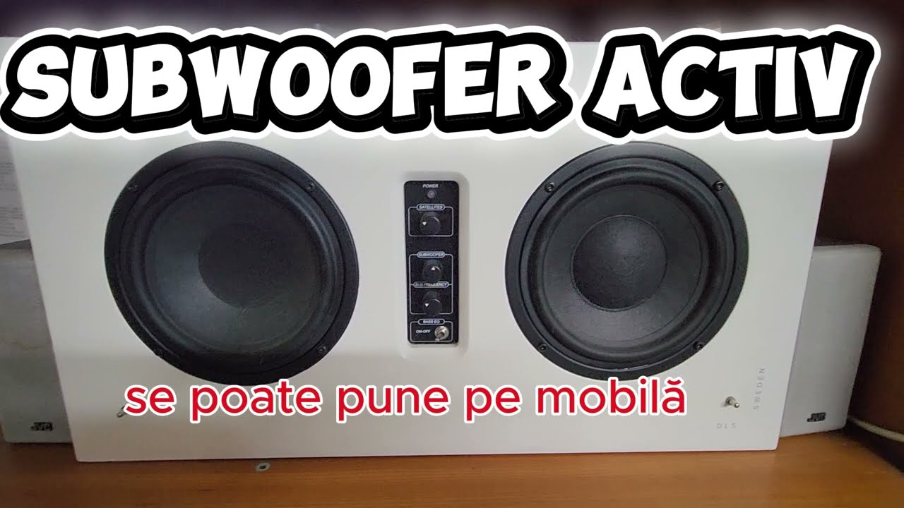 subwoofer activ DLS, subwoofer pentru acasa, extra discount pentru abonare la acest canal!