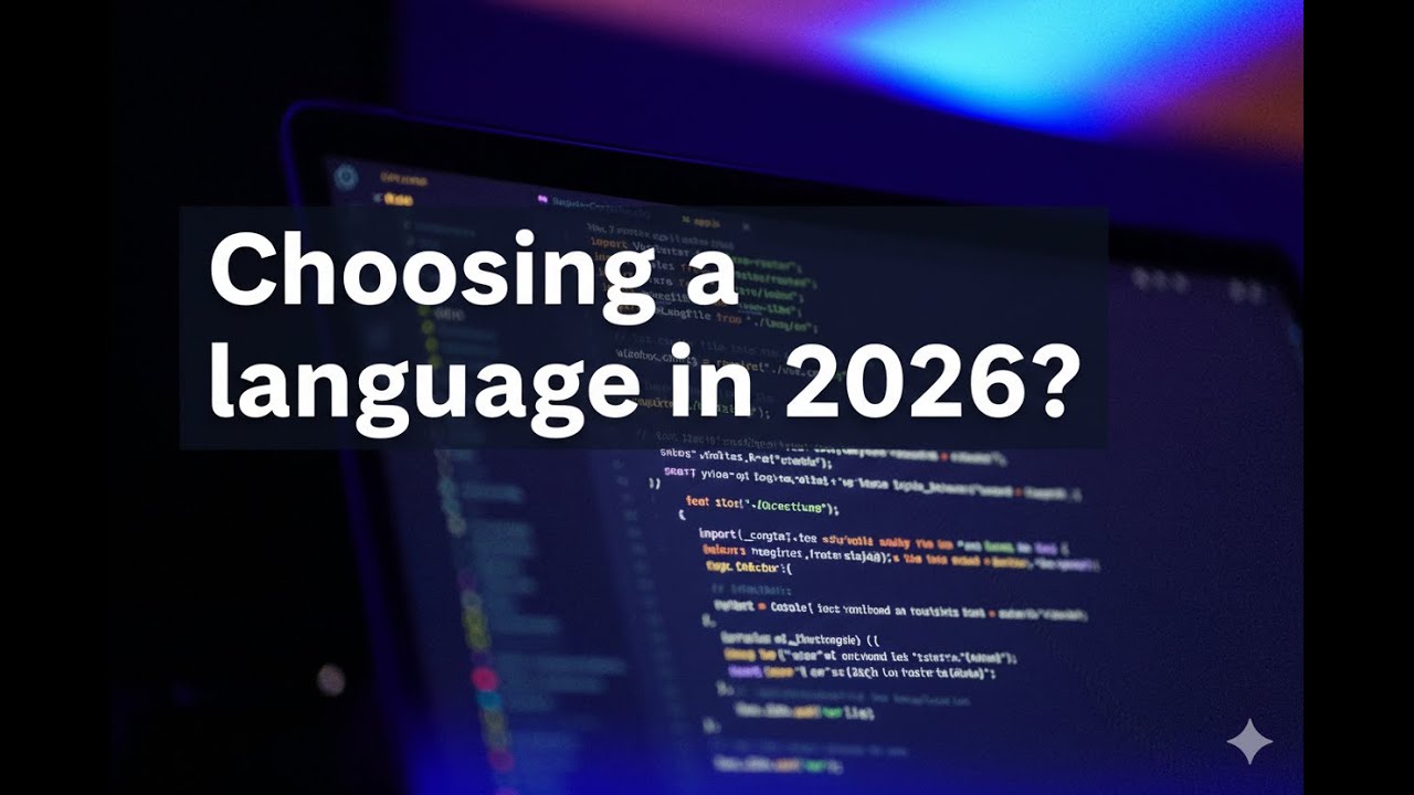How do I choose my first programming language in 2026?