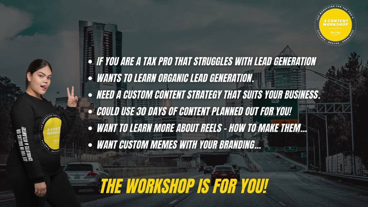 Marketing Workshop for Tax Pros - TOUR - Atlanta GA.